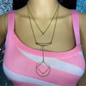 ‼️CLEARANCE Item‼️| Geometric Layered Necklace